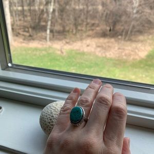 Turquoise sterling silver ring